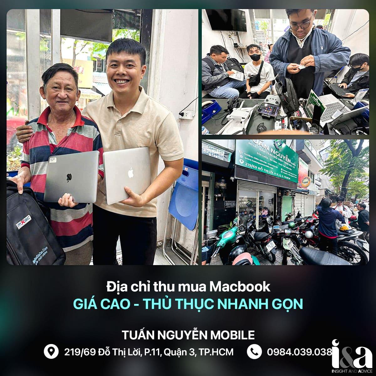 Tuấn Nguyễn Mobile thu mua macbook giá cao tại tphcm
