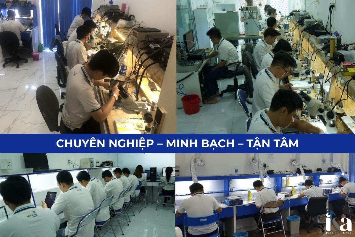 Không gian sửa chữa của Huy Dũng Mobile