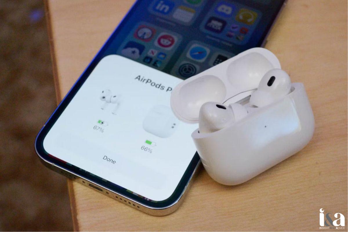 Kết nối Airpods với điện thoại để test