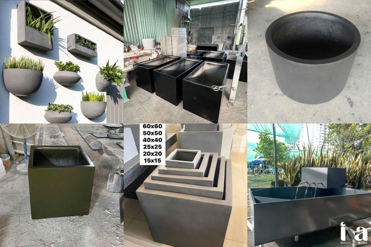 Sản phẩm chậu Composite tại Furnio
