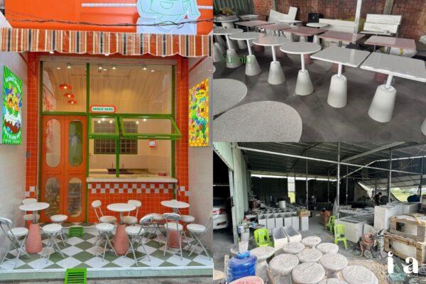 Hình ảnh bàn ghế cafe do Furnio sản xuất