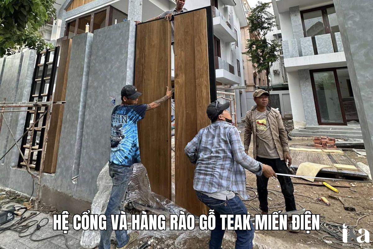 Thi công cổng gỗ
