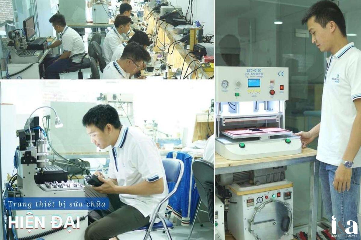 Trang thiết bị hiện đại tại Huy Dũng Mobile