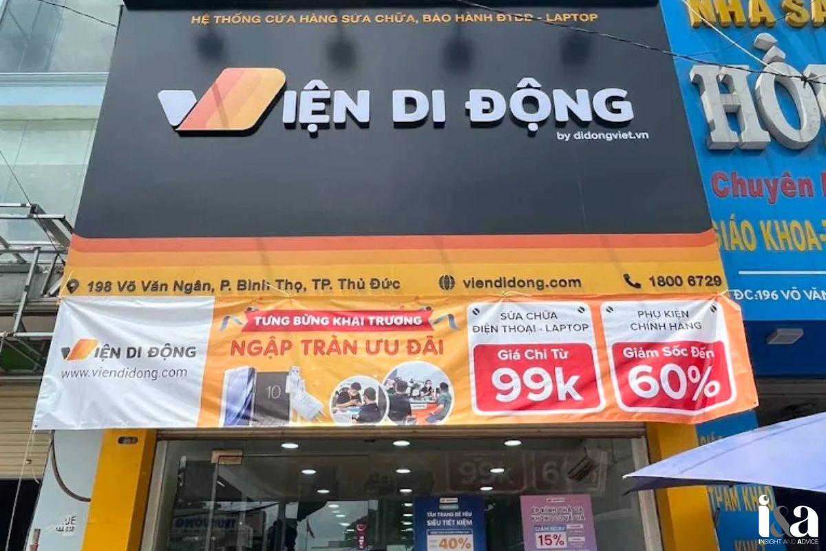 Mặt tiền cửa hàng Viện Di Động