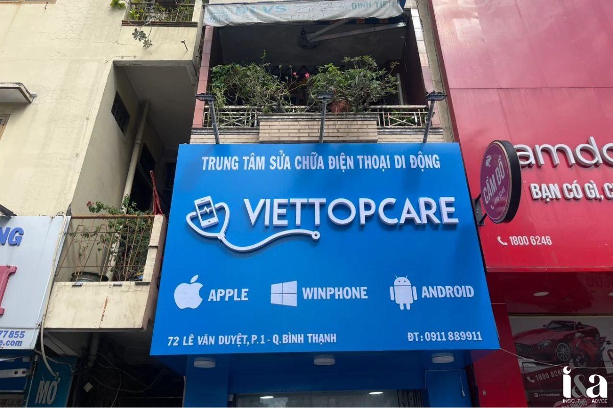 Bảng hiệu cửa hàng Viettopcare