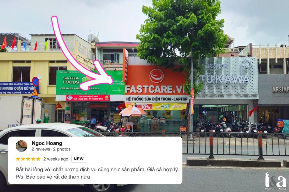 Mặt tiền cửa hàng Fastcare Gò Vấp