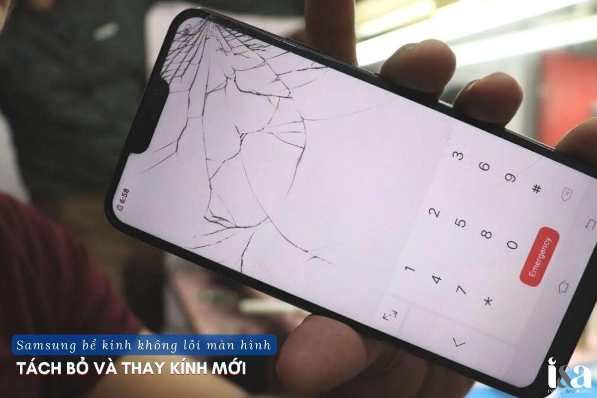 Thay kính samsung tại Huy Dũng Mobile
