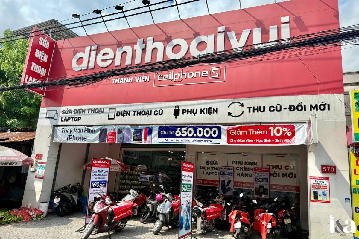 Mặt tiền shop Điện Thoại Vui