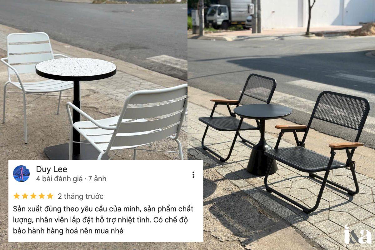bàn ghế ngoài trời ở Tô Trần