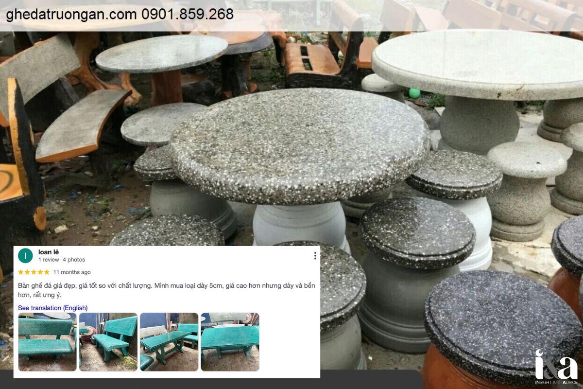 Sản phẩm ghế đá Trường An