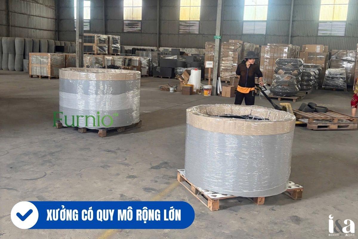 Không gian xưởng Furnio