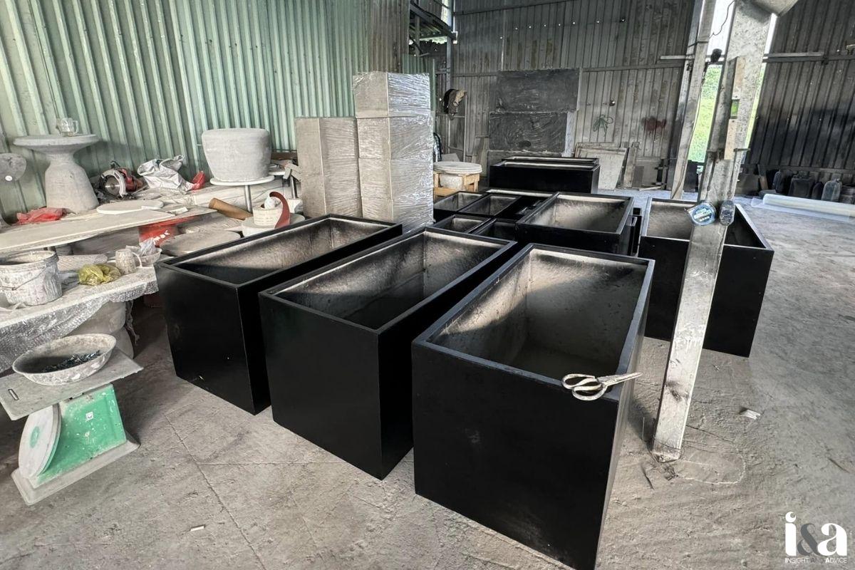 Furnio có nhiều mẫu mã chậu composite