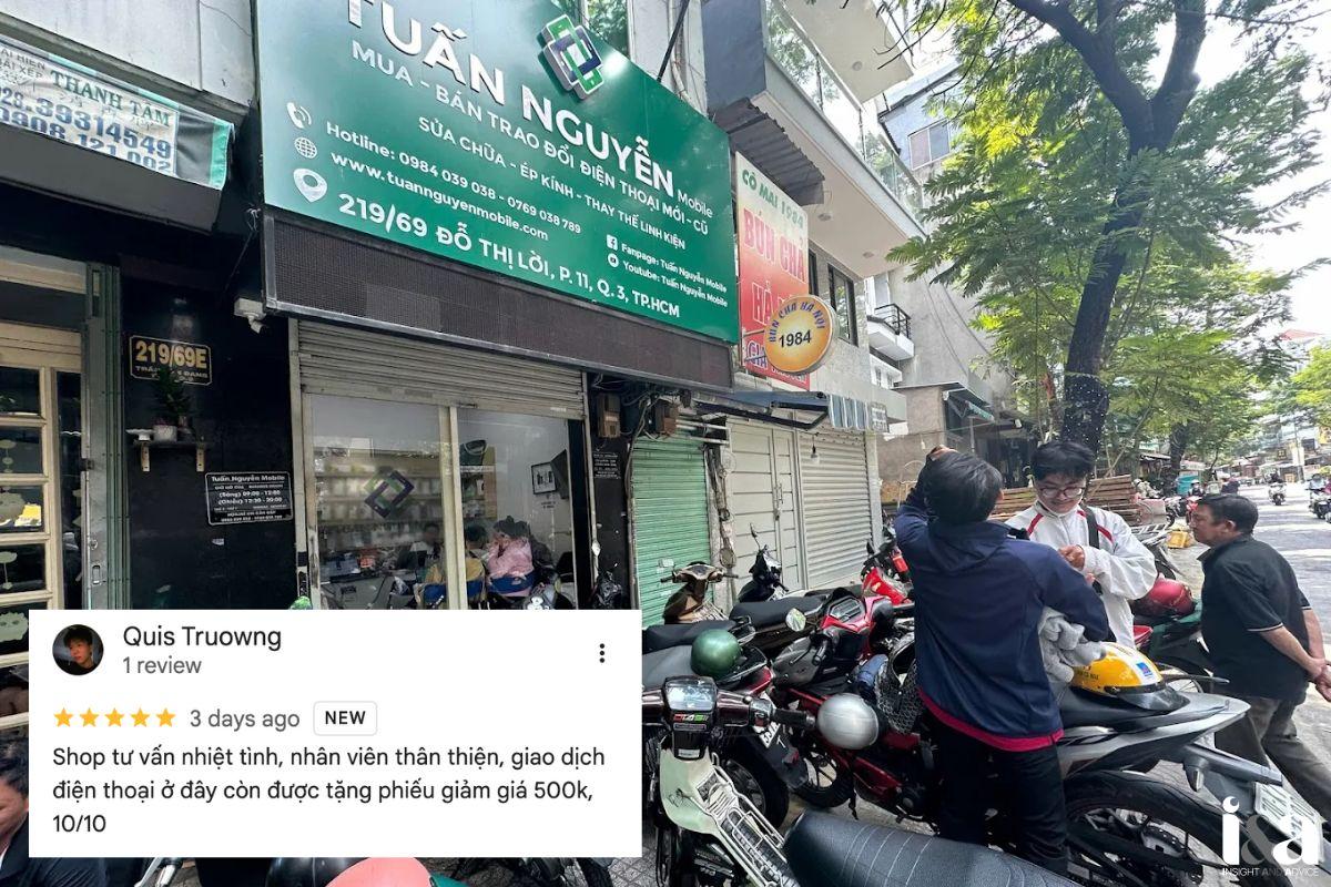 Mặt tiền cửa hàng Tuấn Nguyễn Mobile