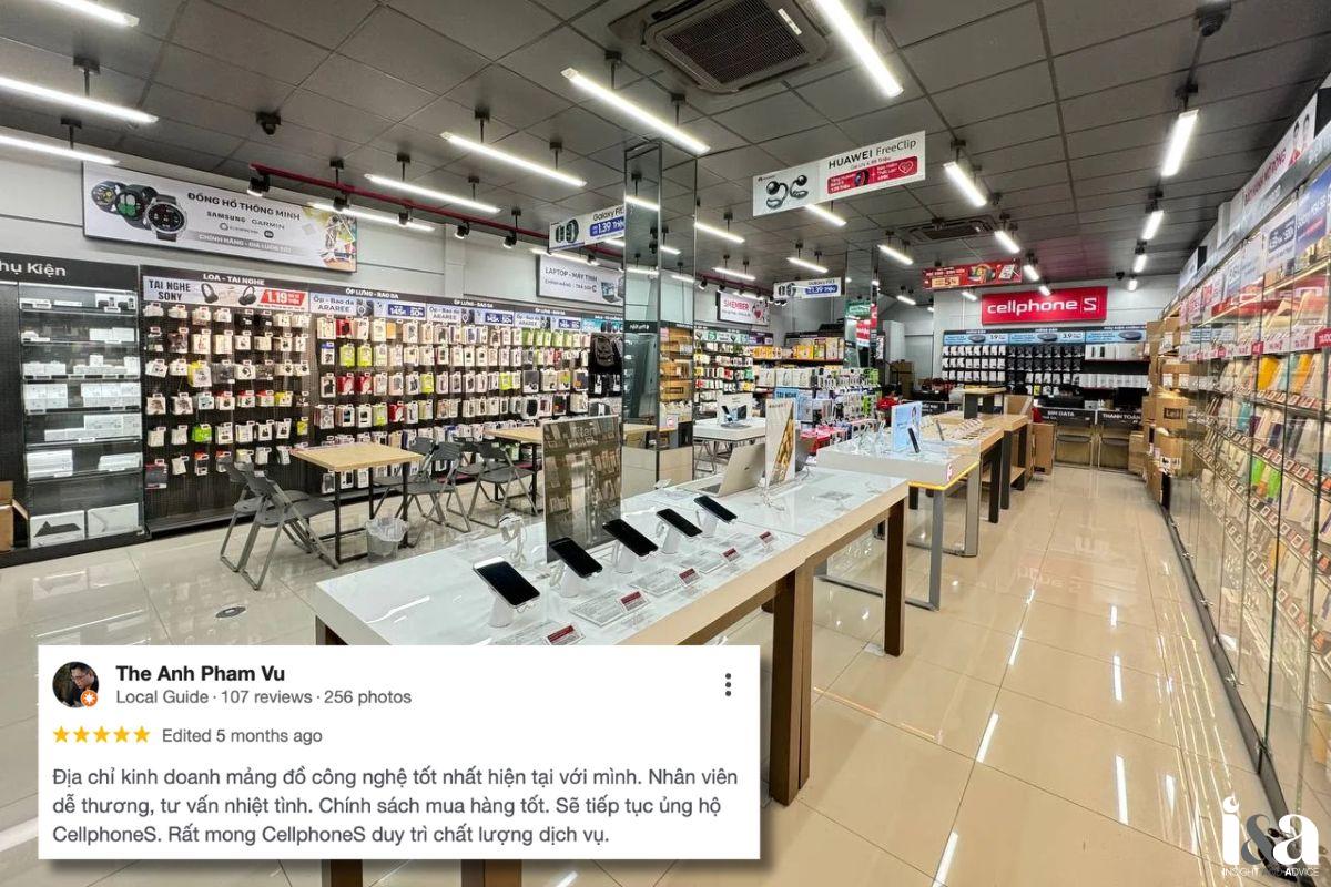 Không gian shop CellphoneS Buôn Ma Thuột