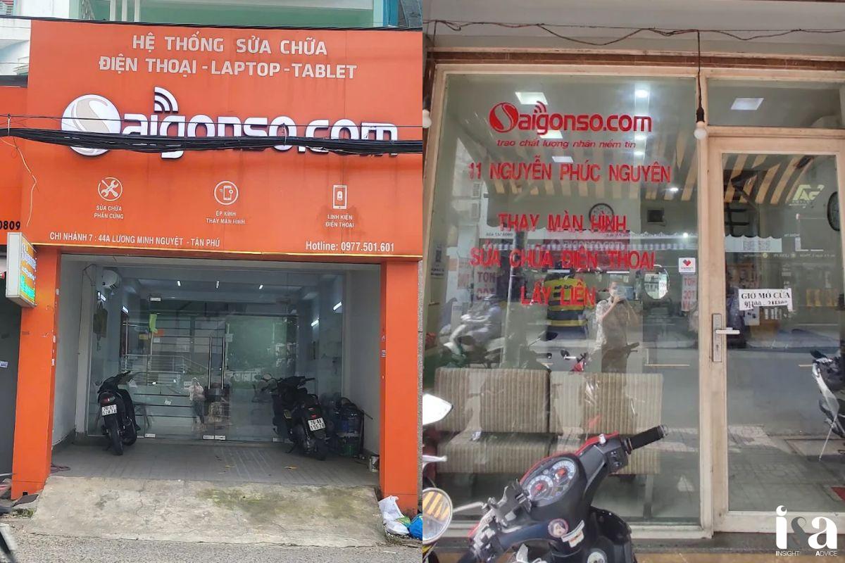 Mặt tiền cửa hàng Sài Gòn Số