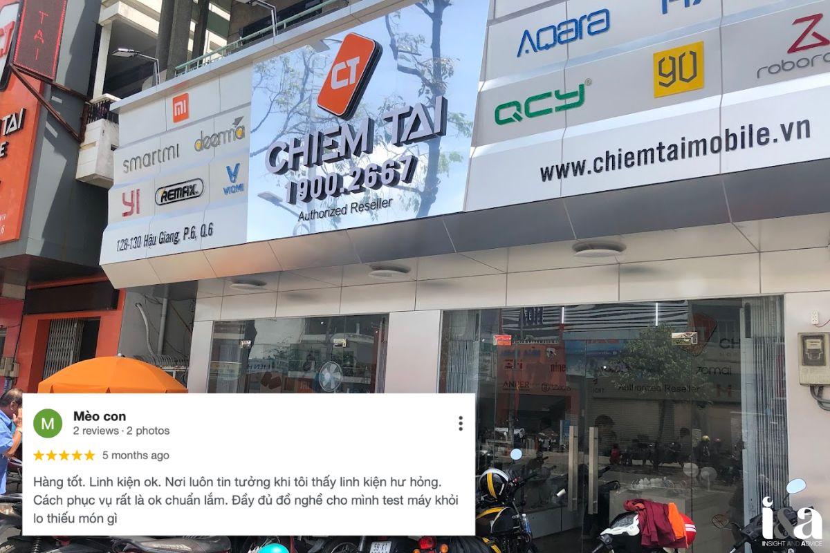 Mặt tiền cửa hàng Chiêm Tài