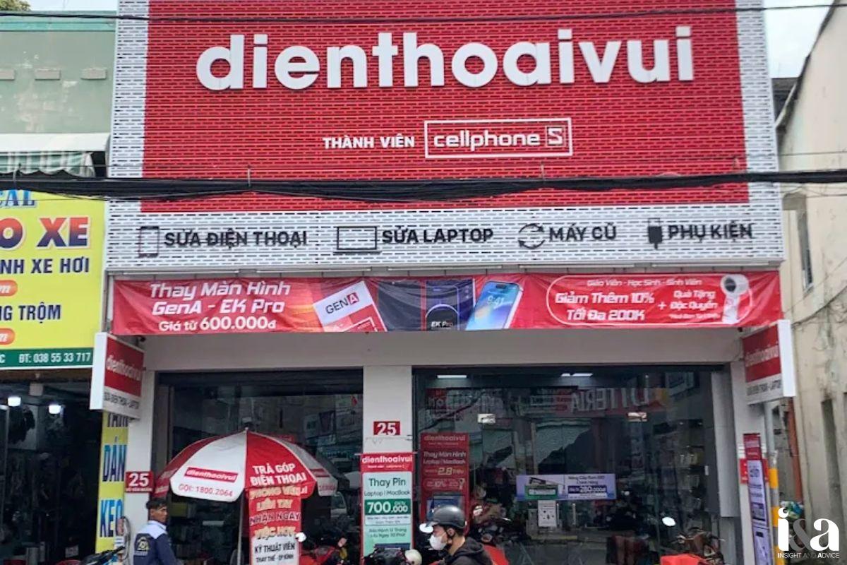 Mặt tiền trung tâm Điện Thoại Vui