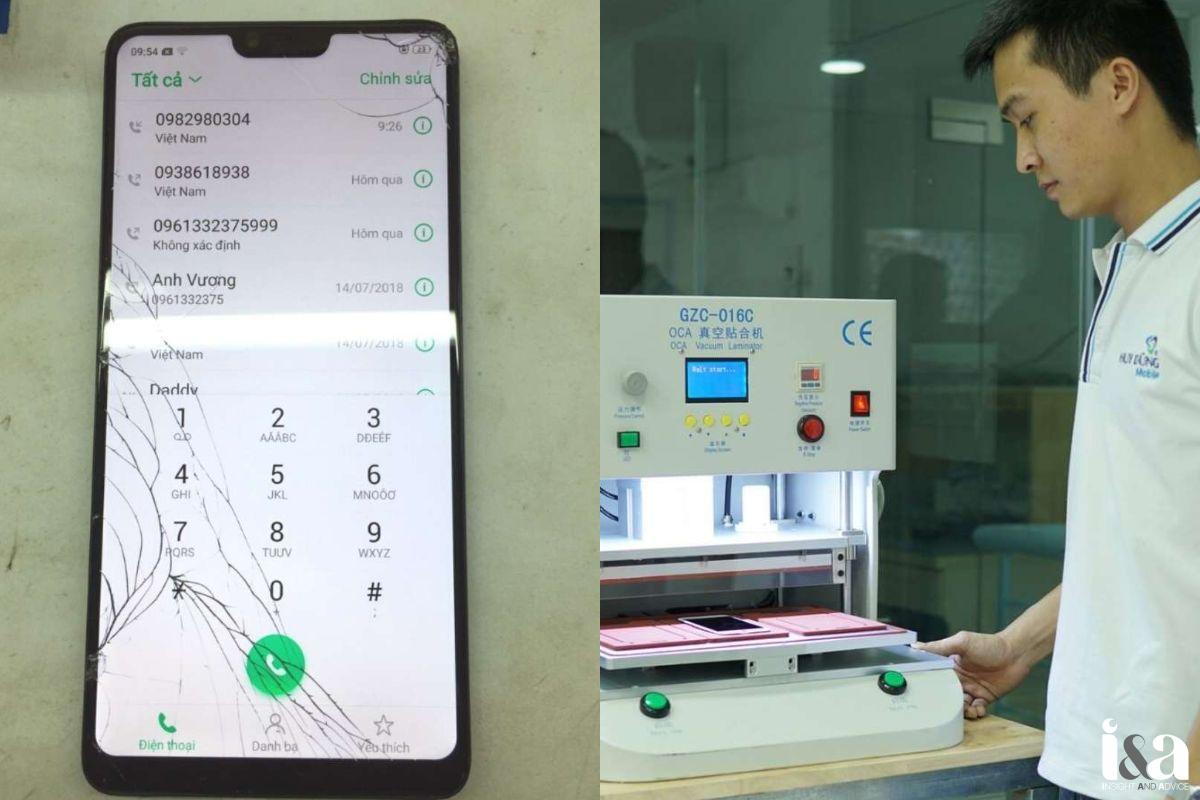 Trang thiết bị hiện đại tại Huy Dũng Mobile