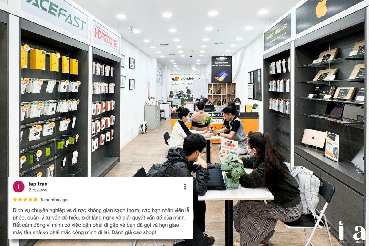 Không gian bên trong trung tâm Viện Di Động