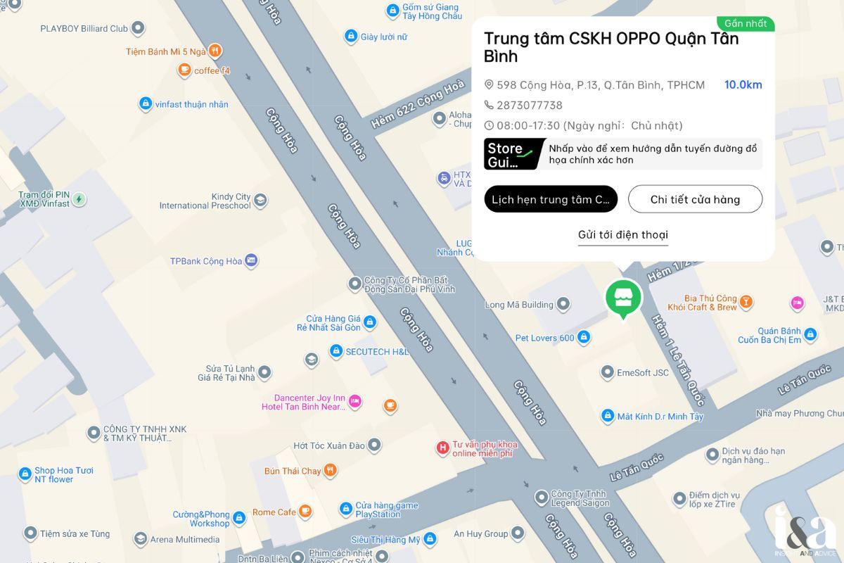 Trung tâm bảo hành Oppo Quận Tân Bình