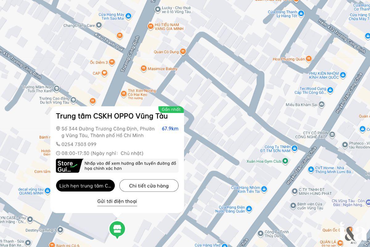 Trung tâm bảo hành Oppo Vũng Tàu