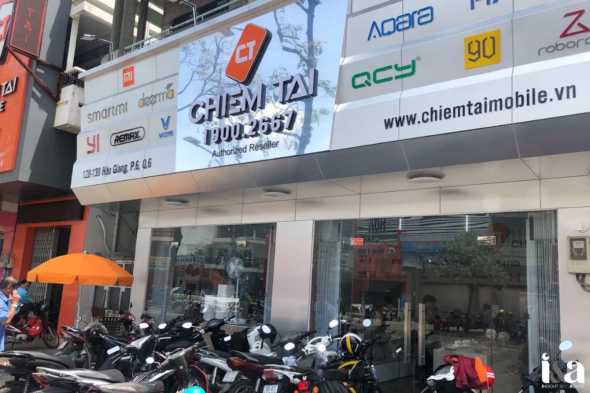 Mặt tiền trung tâm Chiêm Tài Mobile