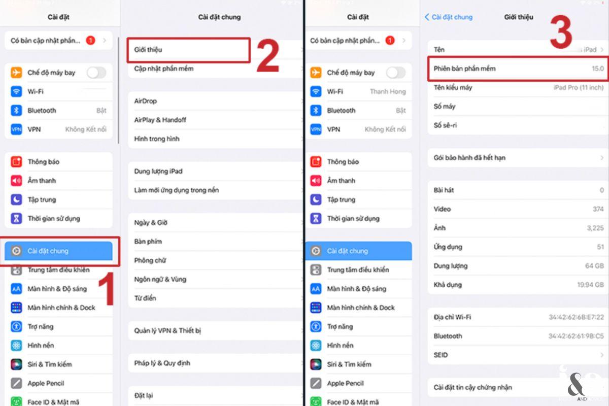 Kiểm tra phiên bản IOS hiện tại