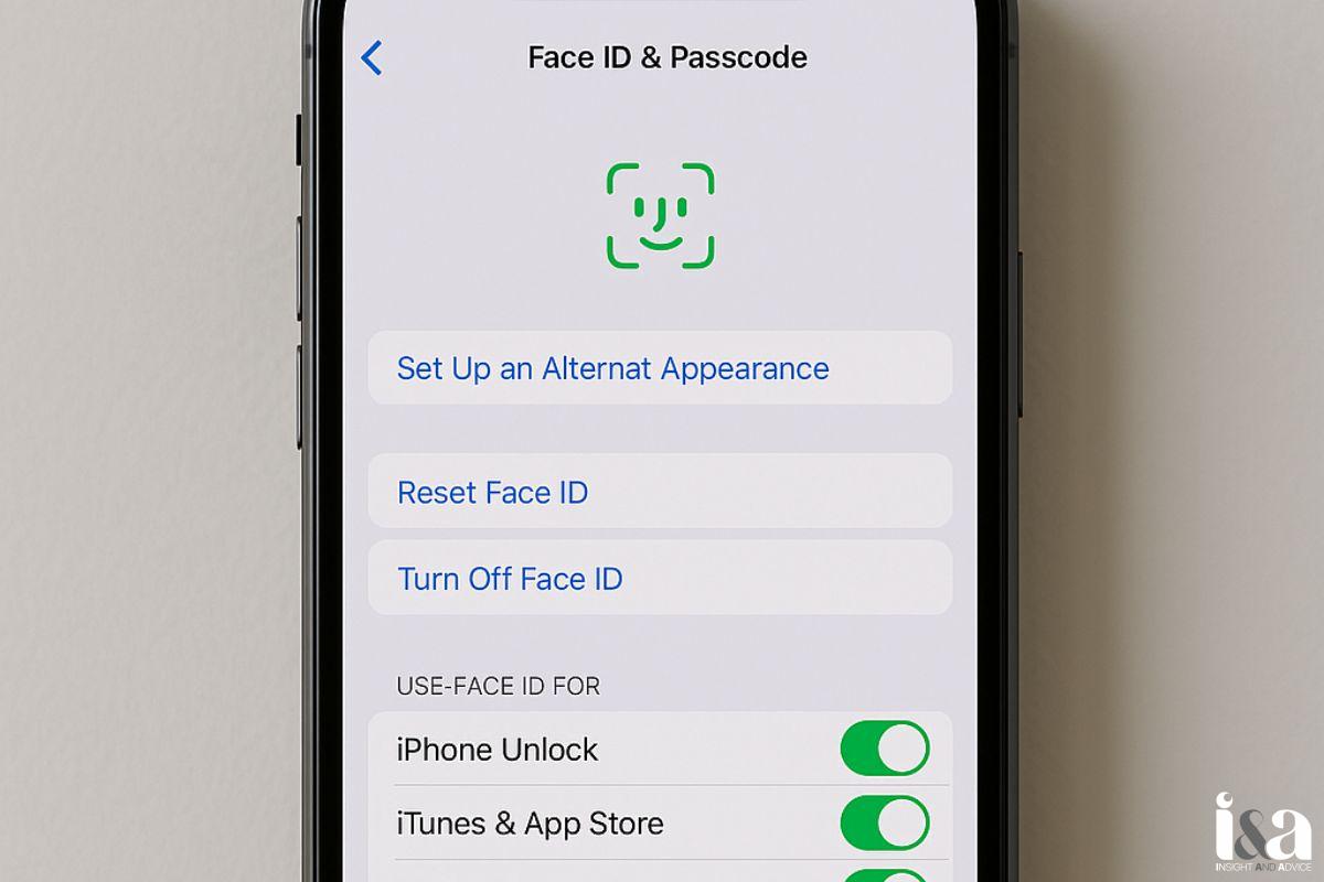 Đặt lại Face ID trên iPhone
