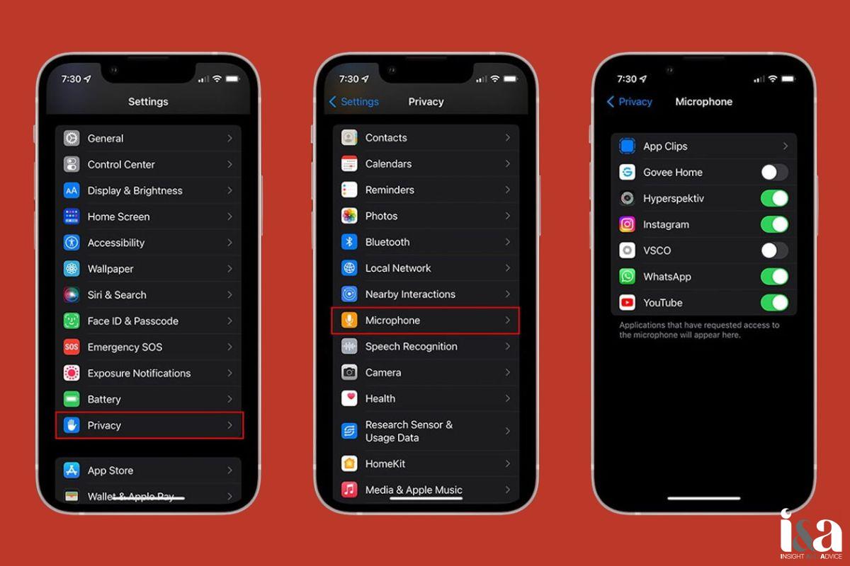 Cấp lại quyền truy cập micro cho ứng dụng