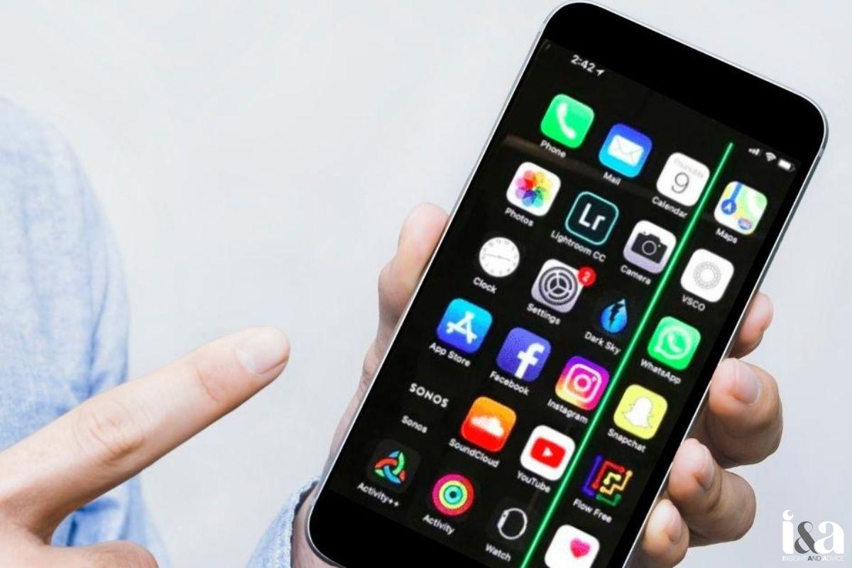 iphone bị sọc màn hình