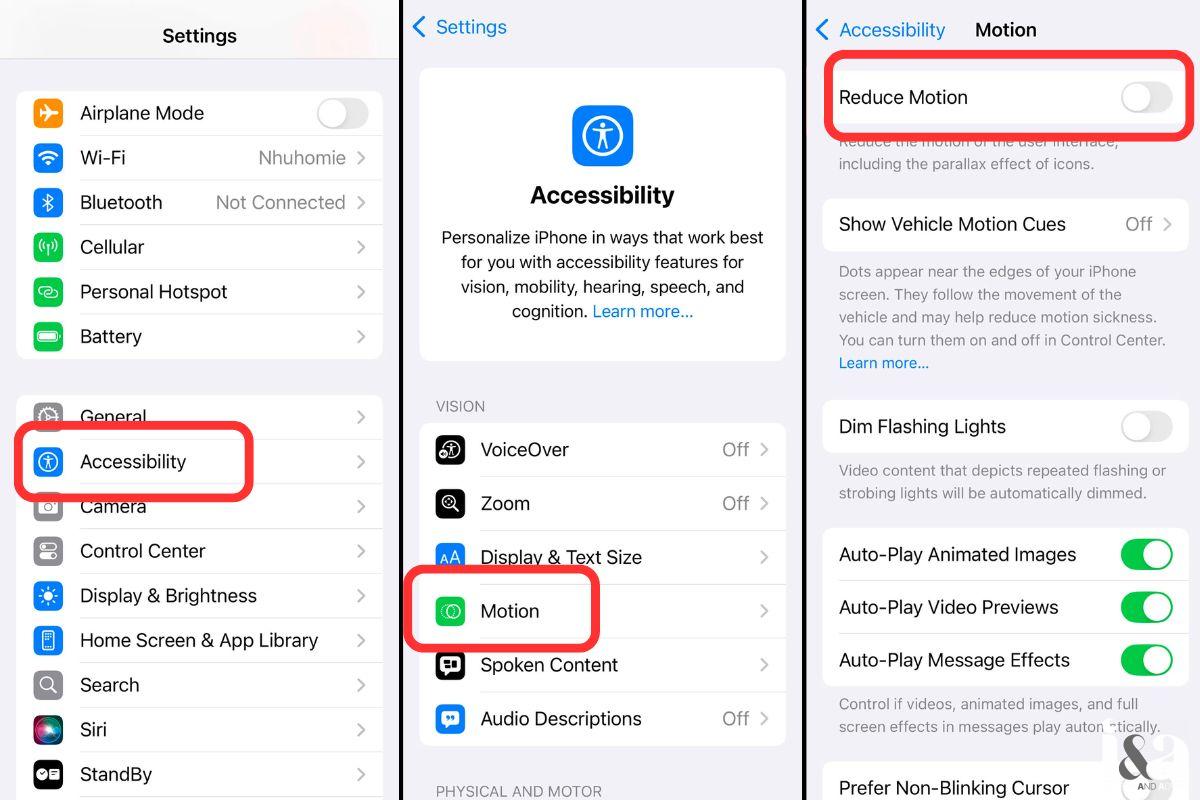 Tắt hoặc hạn chế hoạt ảnh