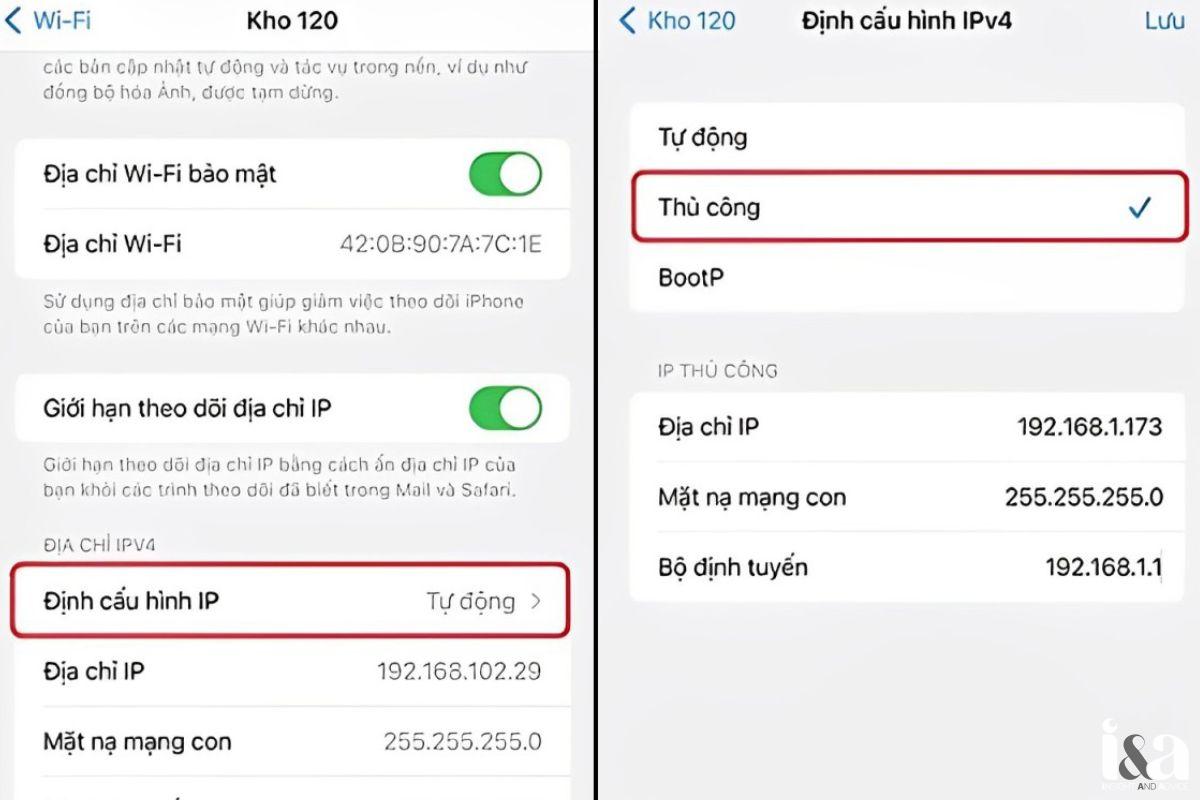 Đặt lại địa chỉ IP trên iPhone