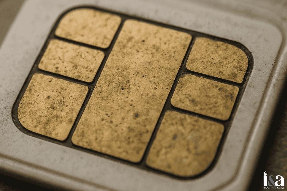 Thẻ SIM và khay SIM bị bẩn 