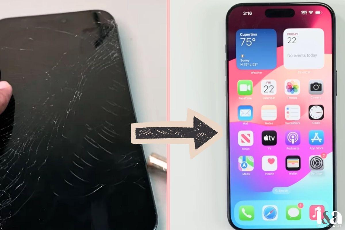 Thay mặt kính mới