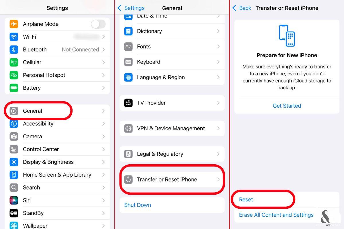 Đặt lại toàn bộ cài đặt hệ thống